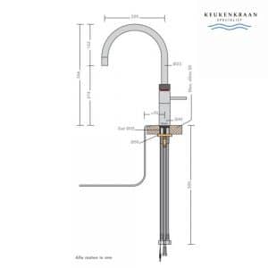 Quooker fusion round met combi+ boiler