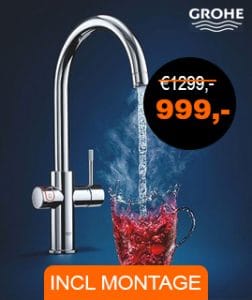 Grohe Red Kokend water kraan inclusief montage