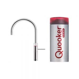 Quooker Fusion Round Chroom Kokend water kraan met combi+ boiler