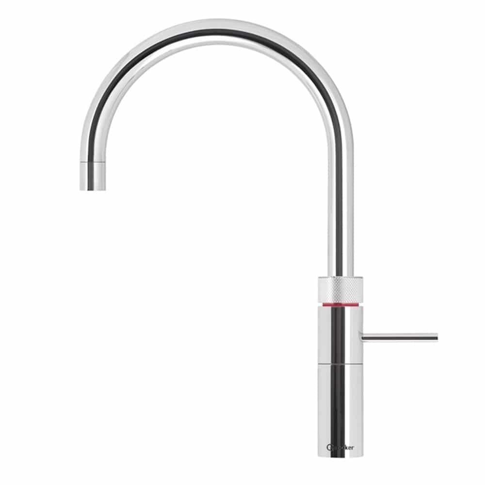 Quooker Fusion Round Chroom Kokend water kraan met combi+ boiler